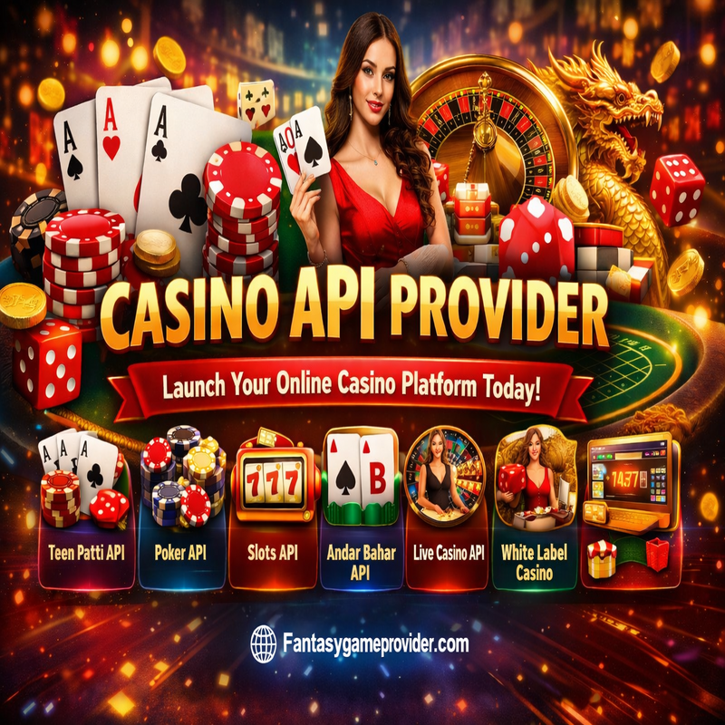 Casino API Provider – Launch Online Casino with Teen Patti, Poker, Slots & White Label Gaming Platform