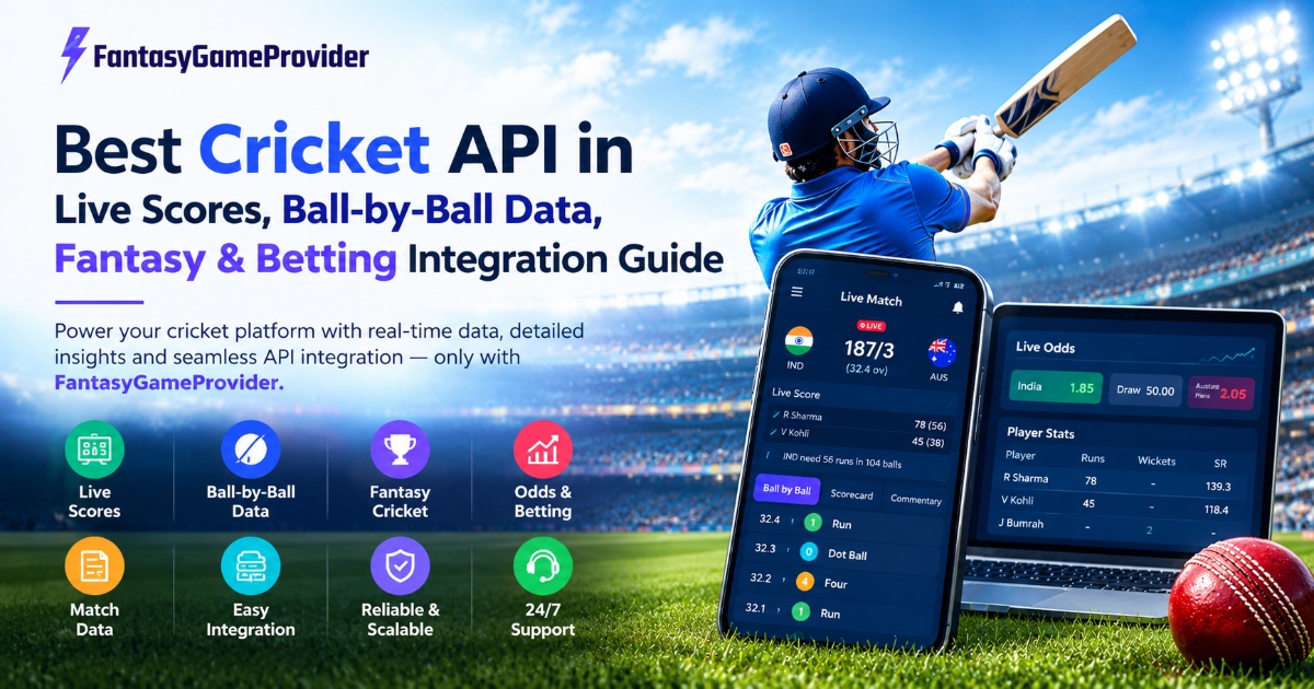 Best Cricket API : Live Scores, Ball-by-Ball Data, Fantasy & Betting Integration Guide