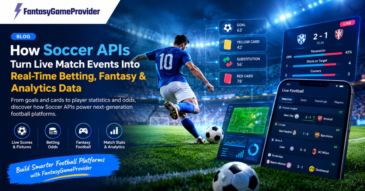 How Soccer APIs Turn Live Match Events Into Real-Time Betting, Fantasy & Analytics Data