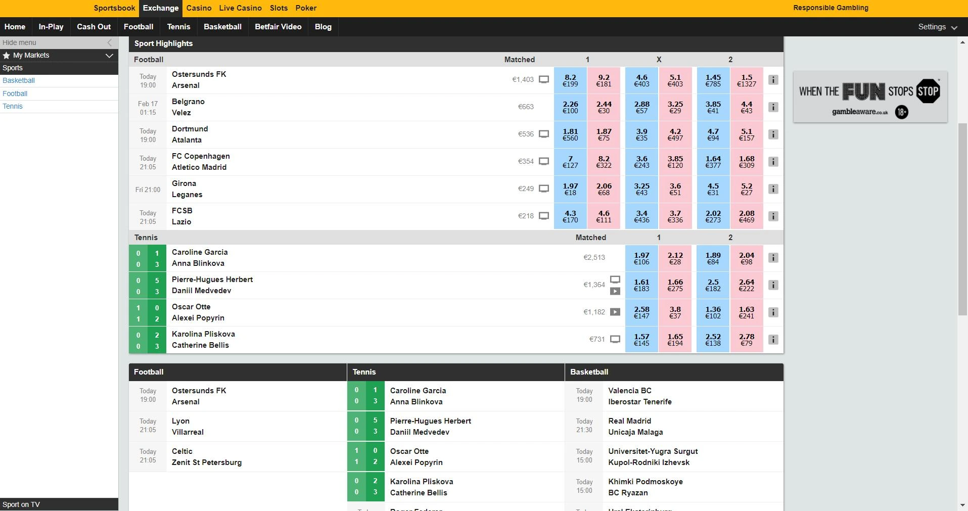 Betting Exchange API